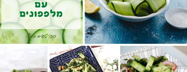 מתכונים לסלטים עם מלפפונים