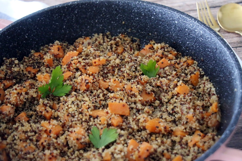 קינואה עם בטטה תבשיל ללא גלוטן