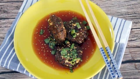 קציצות דגים ברוטב אסייתי