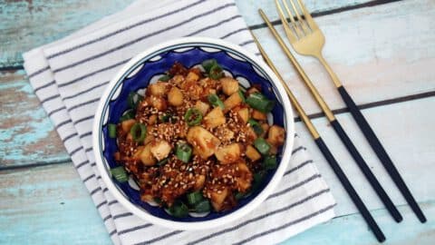 טופו מוקפץ בסגנון אסייתי