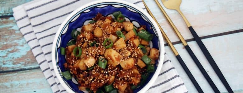 טופו מוקפץ בסגנון אסייתי