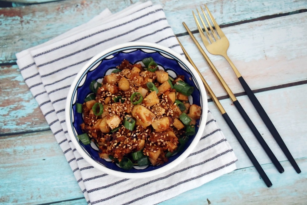 טופו מוקפץ בסגנון אסייתי