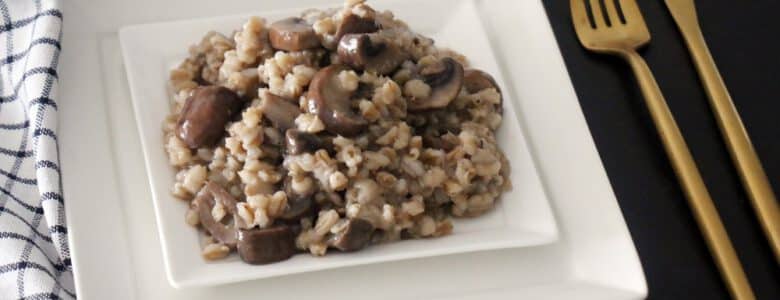 תבשיל גריסים עם פטריות