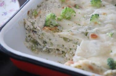 לזניה ברוקולי עם גבינות