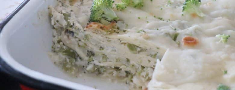 לזניה ברוקולי עם גבינות