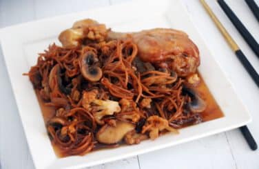 פולקע עם ירקות בסיר