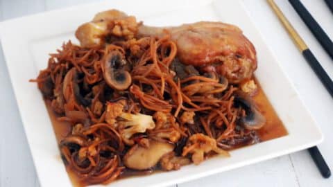 פולקע עם ירקות בסיר