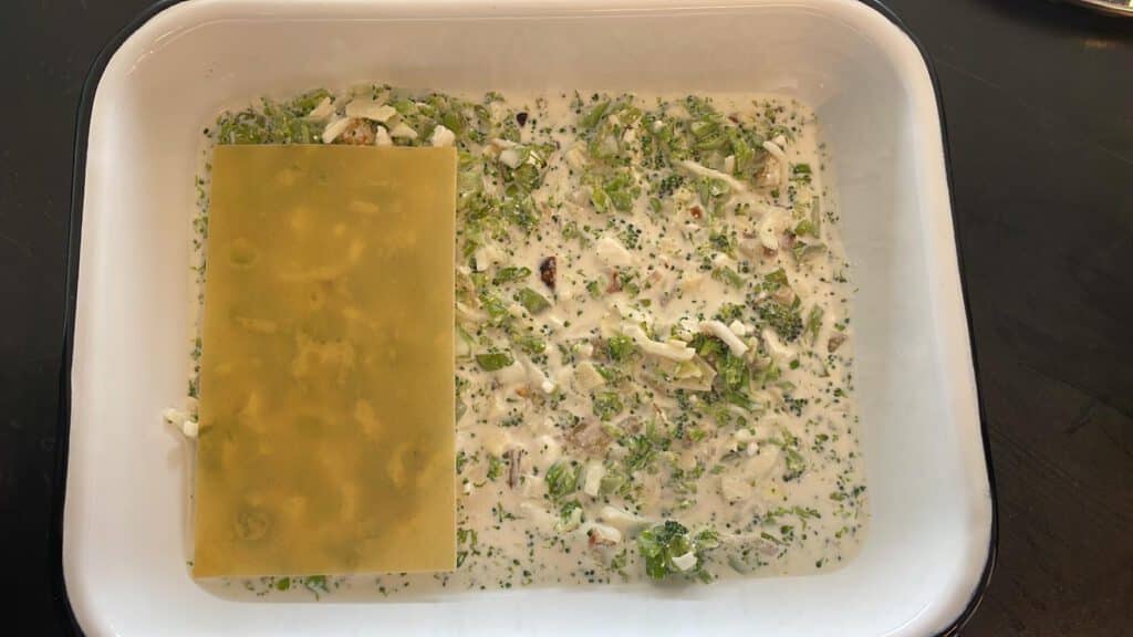 לזניה ברוקולי עם גבינות