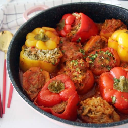 ירקות ממולאים ברוטב עגבניות טעים אש!