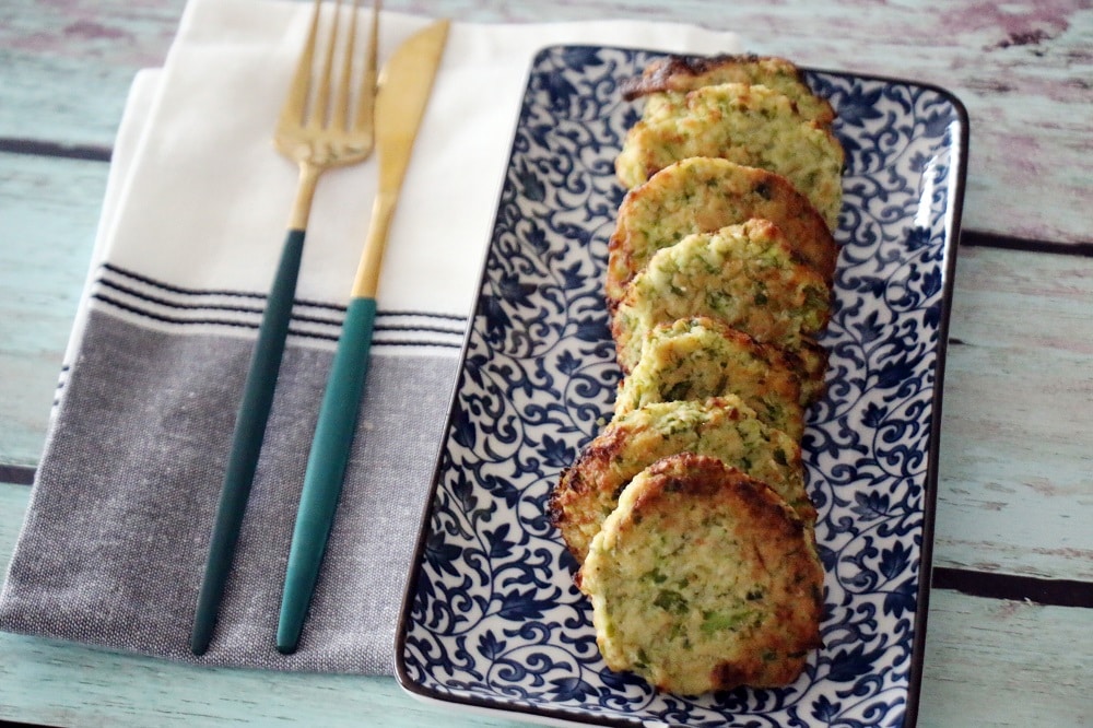 לביבות קישואים ללא גלוטן שמכינים בנינג'ה