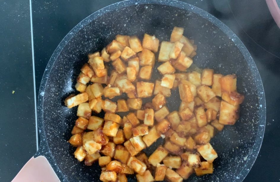 טופו עם קרם קוקוס ופטריות כמו במסעדות