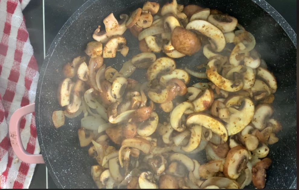 טופו עם קרם קוקוס ופטריות כמו במסעדות