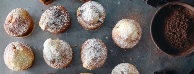 מתכון למאפינס שיש וניל ושוקולד