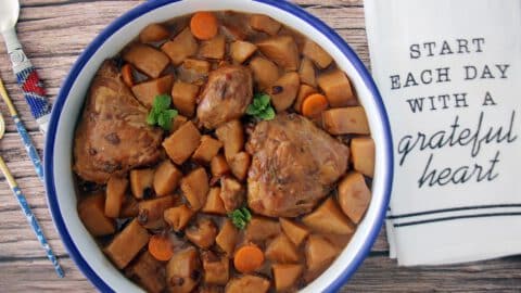 מתכון לעוף ותפוחי אדמה חומים