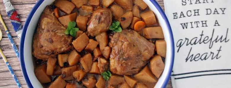 מתכון לעוף ותפוחי אדמה חומים