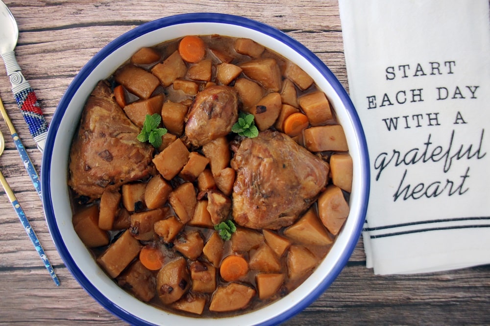 מתכון לעוף ותפוחי אדמה חומים