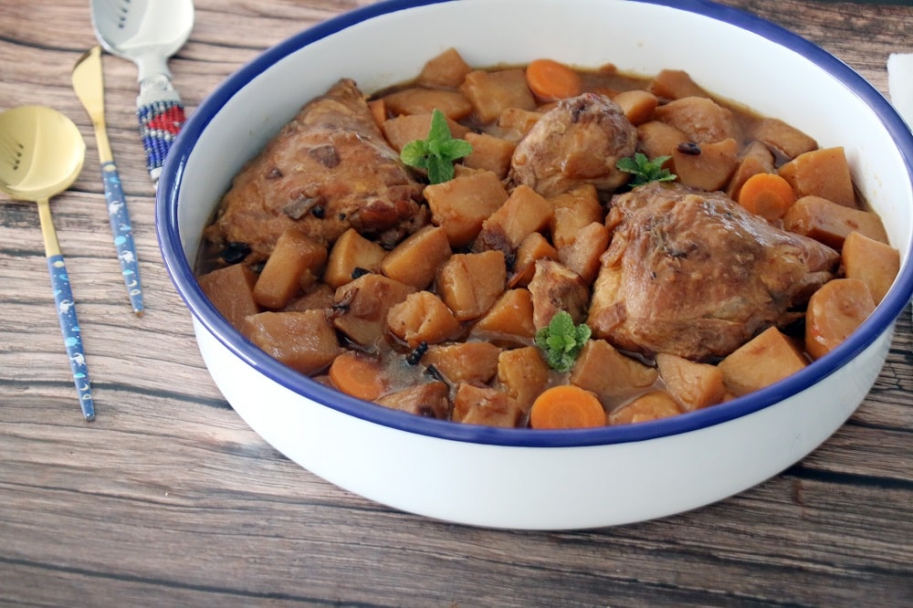 מתכון לעוף ותפוחי אדמה חומים