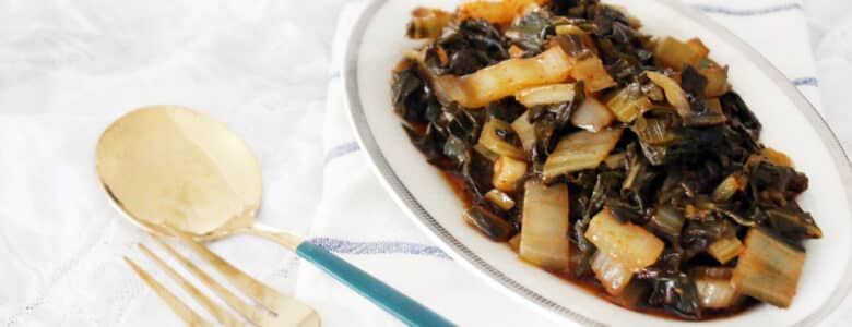 מתכון לסלט מנגולד מבושל