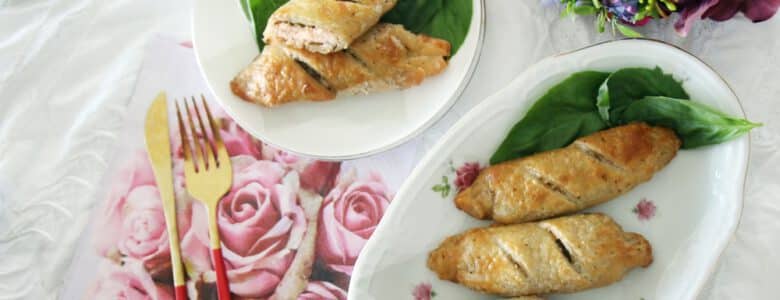 נתחי סלמון בבצק עלים כשר לפסח