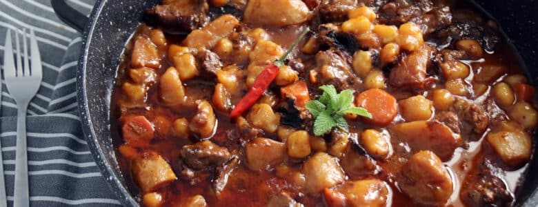 תבשיל חגיגי של צלי בקר עם ניוקי