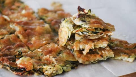 קרפצ'יו זוקיני בתנור בעשר דקות