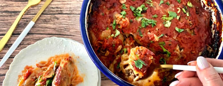 אצבעות כרוב ממולא בתנור