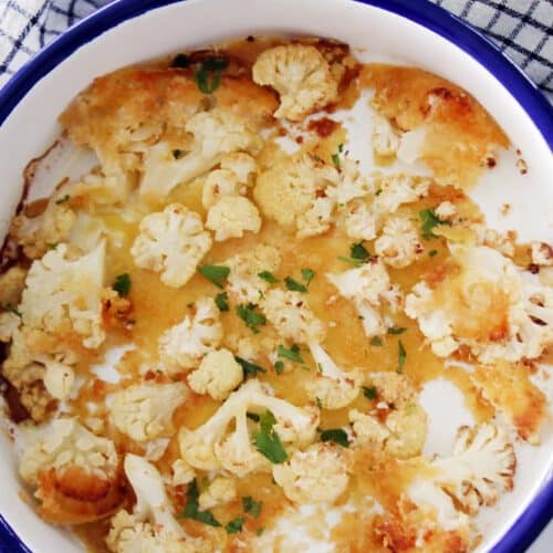 פרוסות כרובית בתנור עם פרמז'ן