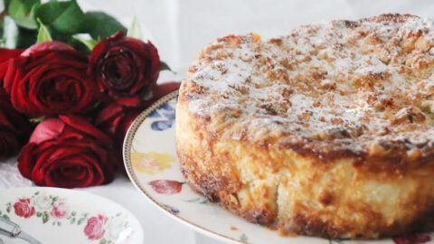 עוגת גבינה פירורים אפויה חלומית