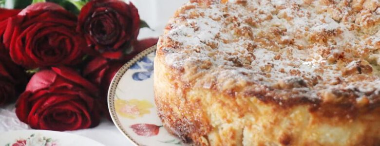 עוגת גבינה פירורים אפויה חלומית