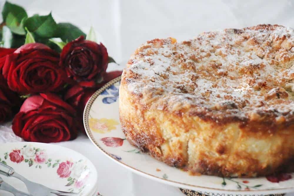 עוגת גבינה פירורים אפויה חלומית