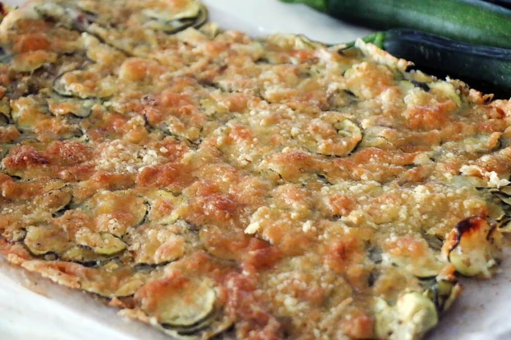 קרפצ'יו זוקיני בתנור בעשר דקות