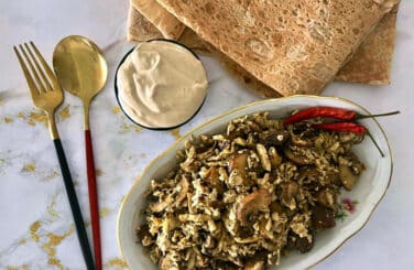 מתכון לשווארמה טופו עם פטריות