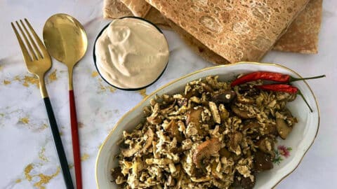 מתכון לשווארמה טופו עם פטריות