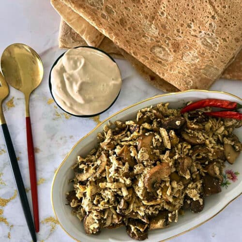 מתכון לשווארמה טופו עם פטריות