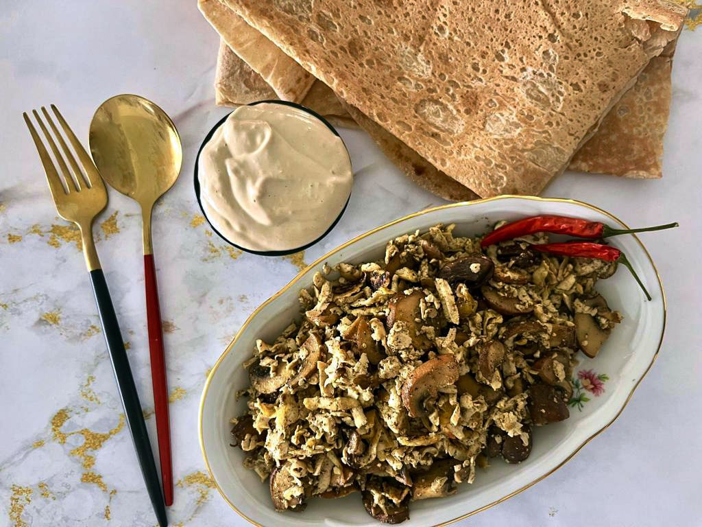 מתכון לשווארמה טופו עם פטריות