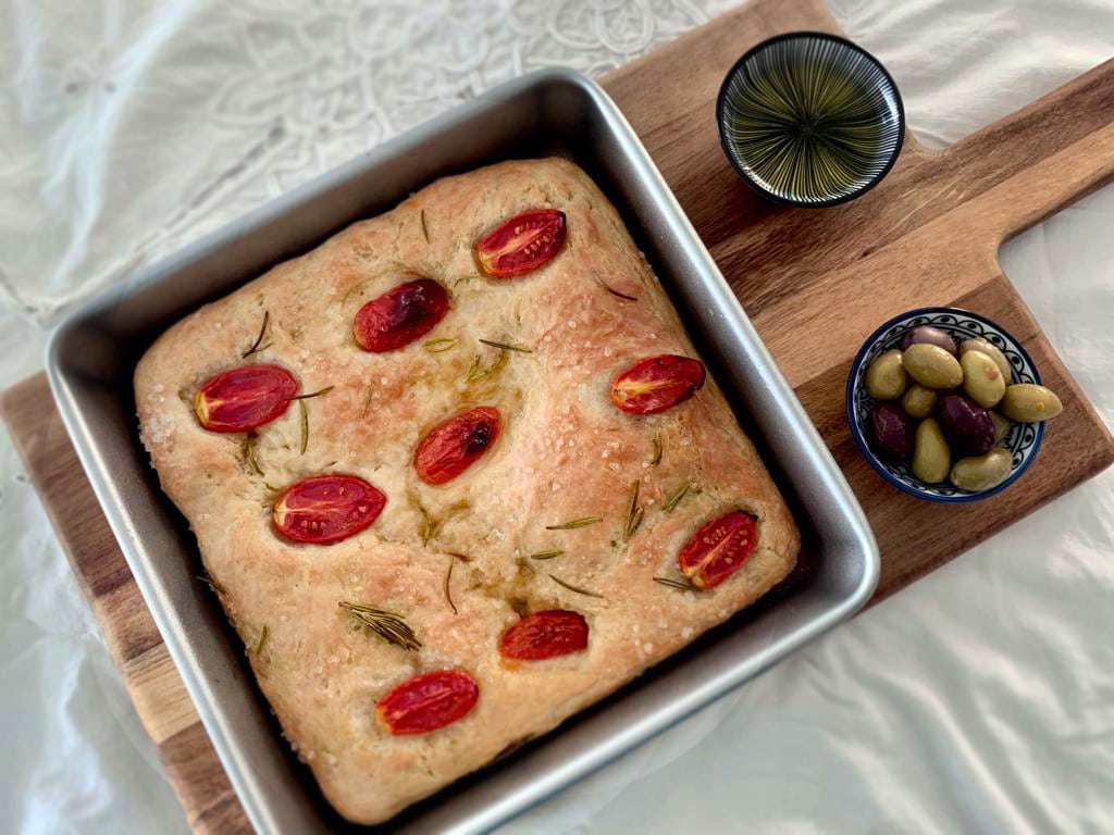 פוקצ'ה פריכה ללא לישה