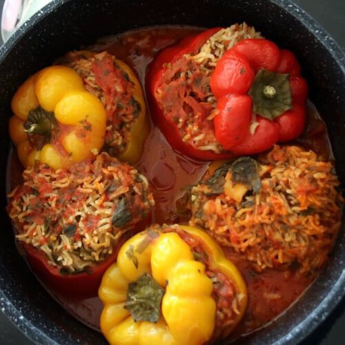 כרוב ממולא צמחוני בתנור