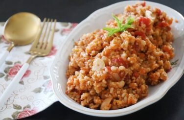 שולבטה תבשיל בורגול עם גריסים וירקות