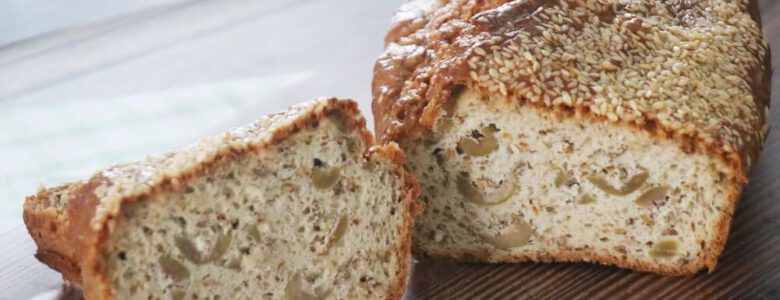 לחם טחינה עם זיתים ללא גלוטן