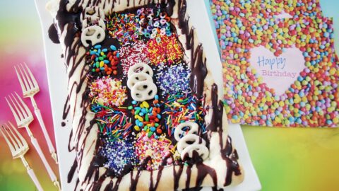 פיצת שוקולד וממתקים לחופש הגדול