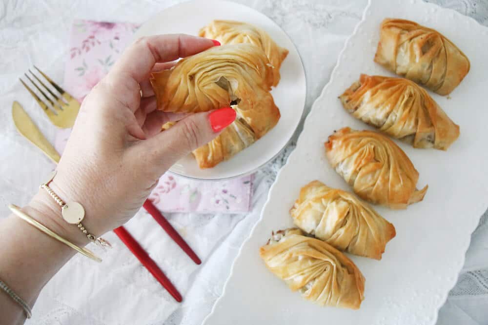 מניפות פילו עם בשר חגיגיות לחג