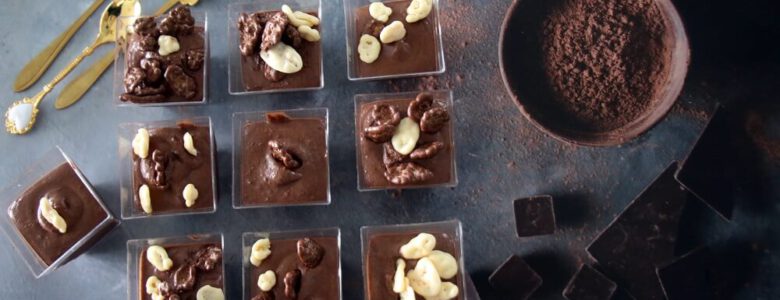 מוס שוקולד טבעוני חגיגי לחג