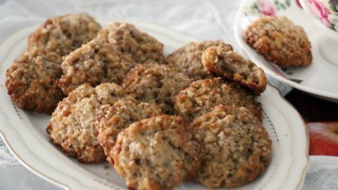 עוגיות תפוחים ושיבולת שועל לראש השנה