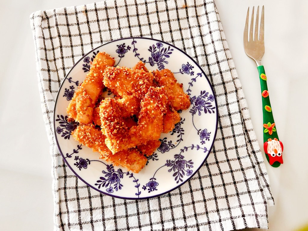 אצבעות שניצל טופו בציפוי פריך