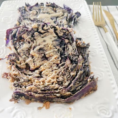 כרוב סגול אפוי בתנור בשני טעמים