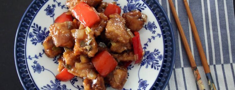 עוף פריך עם גמבה בסגנון אסייתי