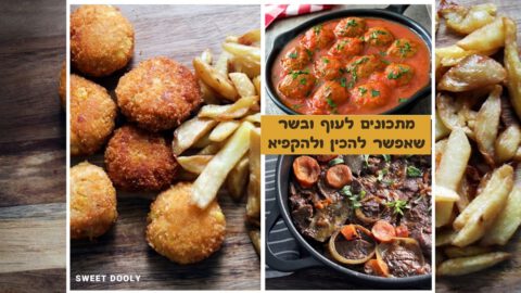 מתכונים לעוף ובשר שאפשר להכין ולהקפיא