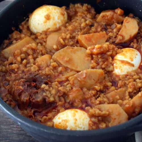 מתכון לחמין חיטה ותפוחי אדמה