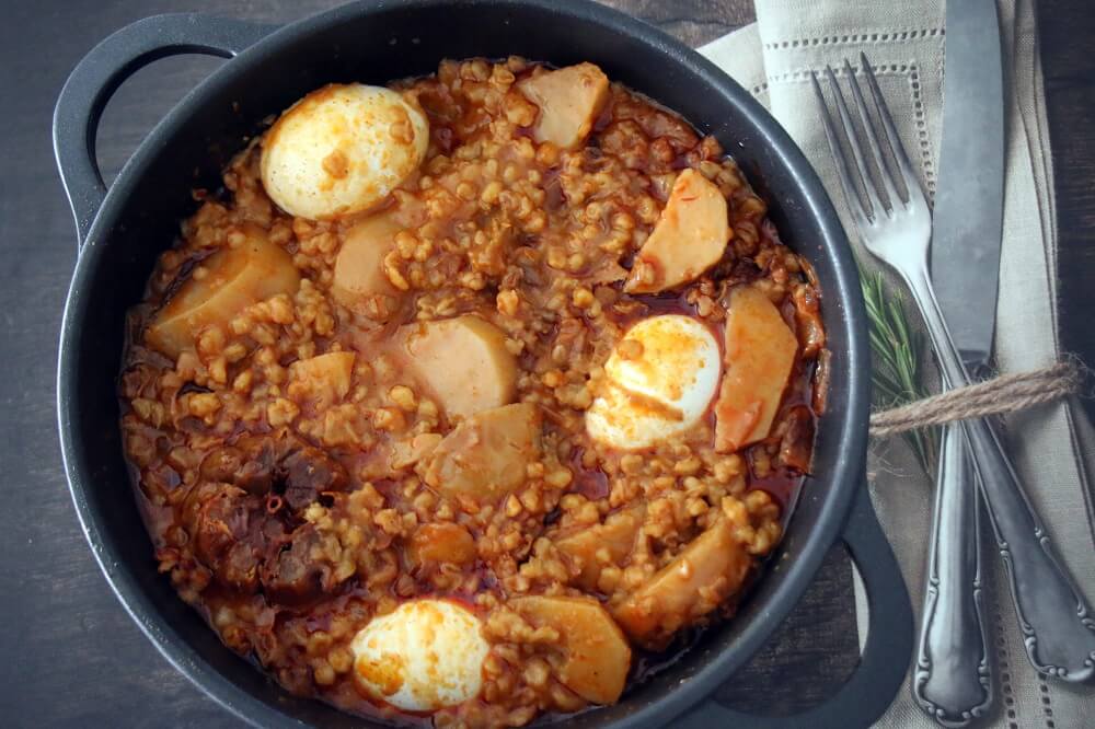 מתכון לחמין חיטה ותפוחי אדמה