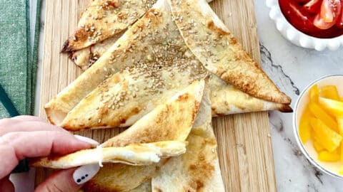 משולשים פיצה טורטיה בעשר דקות